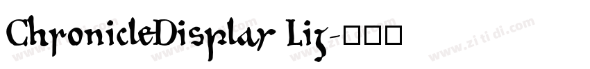 ChronicleDisplay Lig字体转换 ChronicleDisplay Lig字体转换